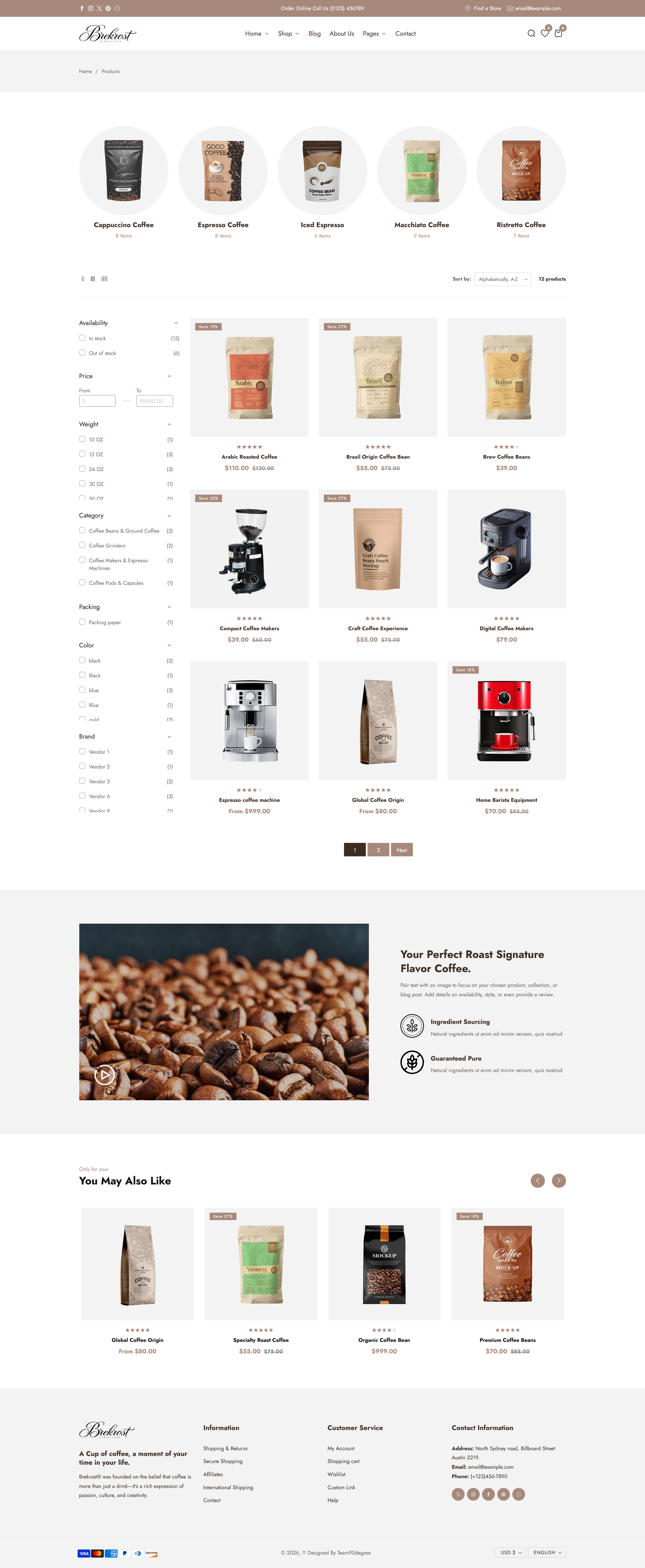 Brekrost shop page preview
