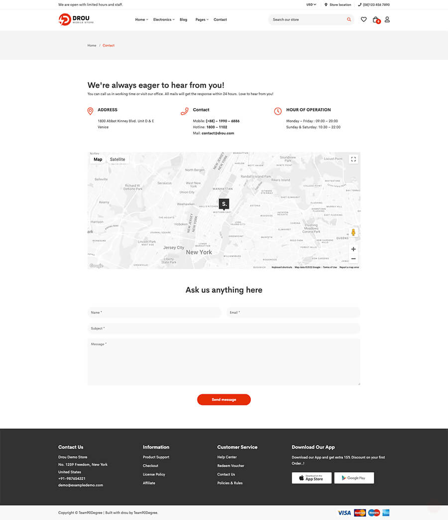 Drou - Electronics Store Shopify 2.0 Theme