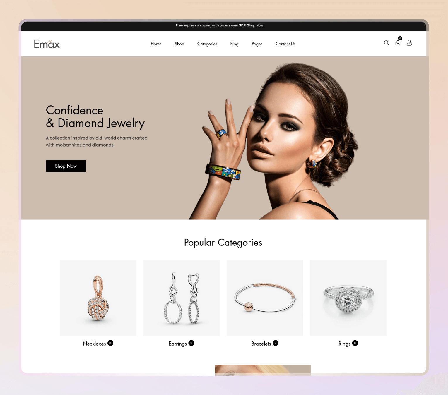 Emax- Modern & Minimal Jewelry Store Shopify Theme OS 2.0