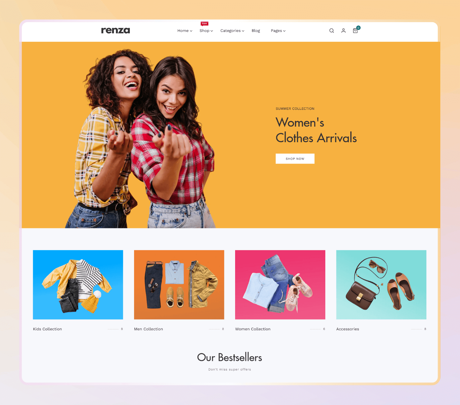 Renza – Minimal Multipurpose Fashion Shopify Theme for Apparel & Lifestyle Brands