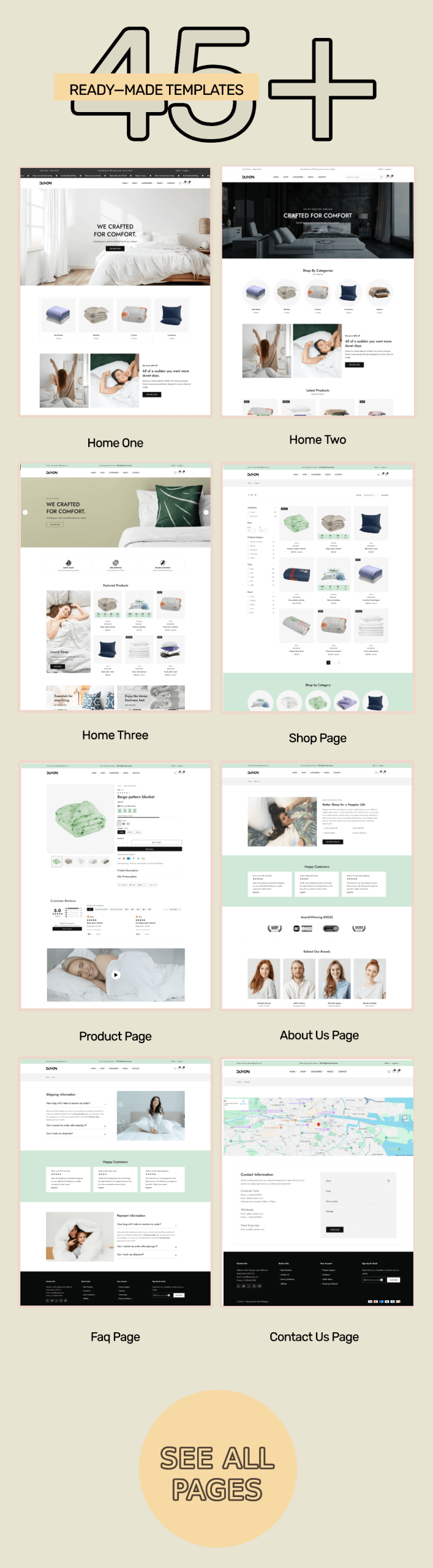 Duvon – Bedding, Mattress & Sleep Store Shopify 2.0 Theme | Home Decor
