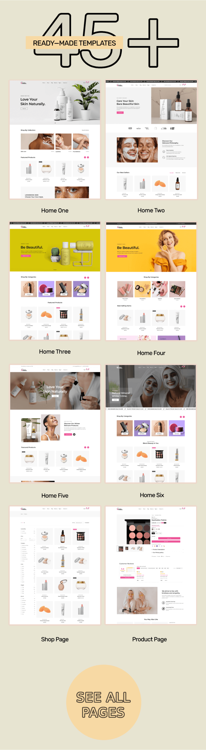 Shila – Premium Shopify 2.0 Theme for Cosmetics, Skincare & Beauty Stores