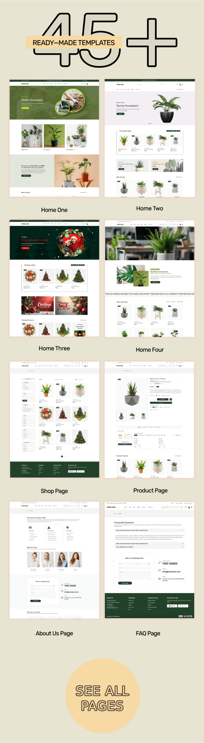 vTreeland – Shopify Theme for Plant Nurseries, Garden Shops & Christmas Stores