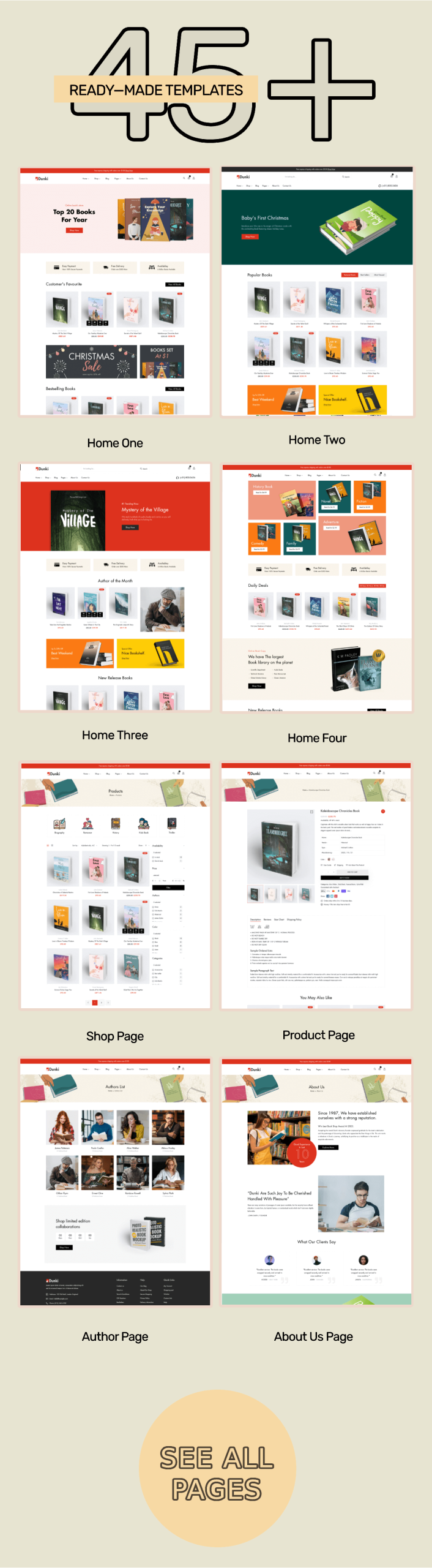 Dunki – Shopify Theme for Bookstores, Magazine Shops & Literary Brands.