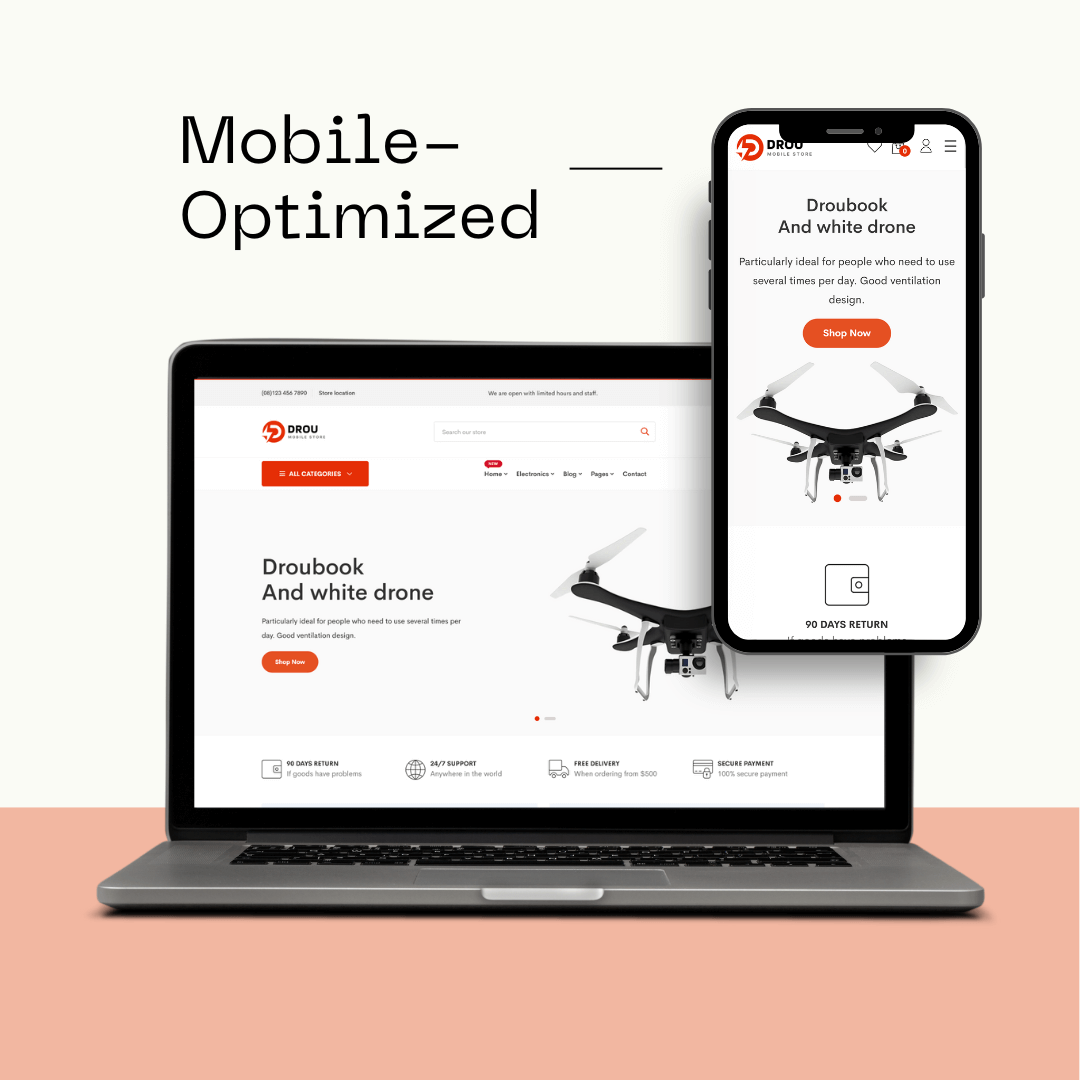 Drou – Minimal Shopify Theme for Electronics, Gadgets & Tech Accessories