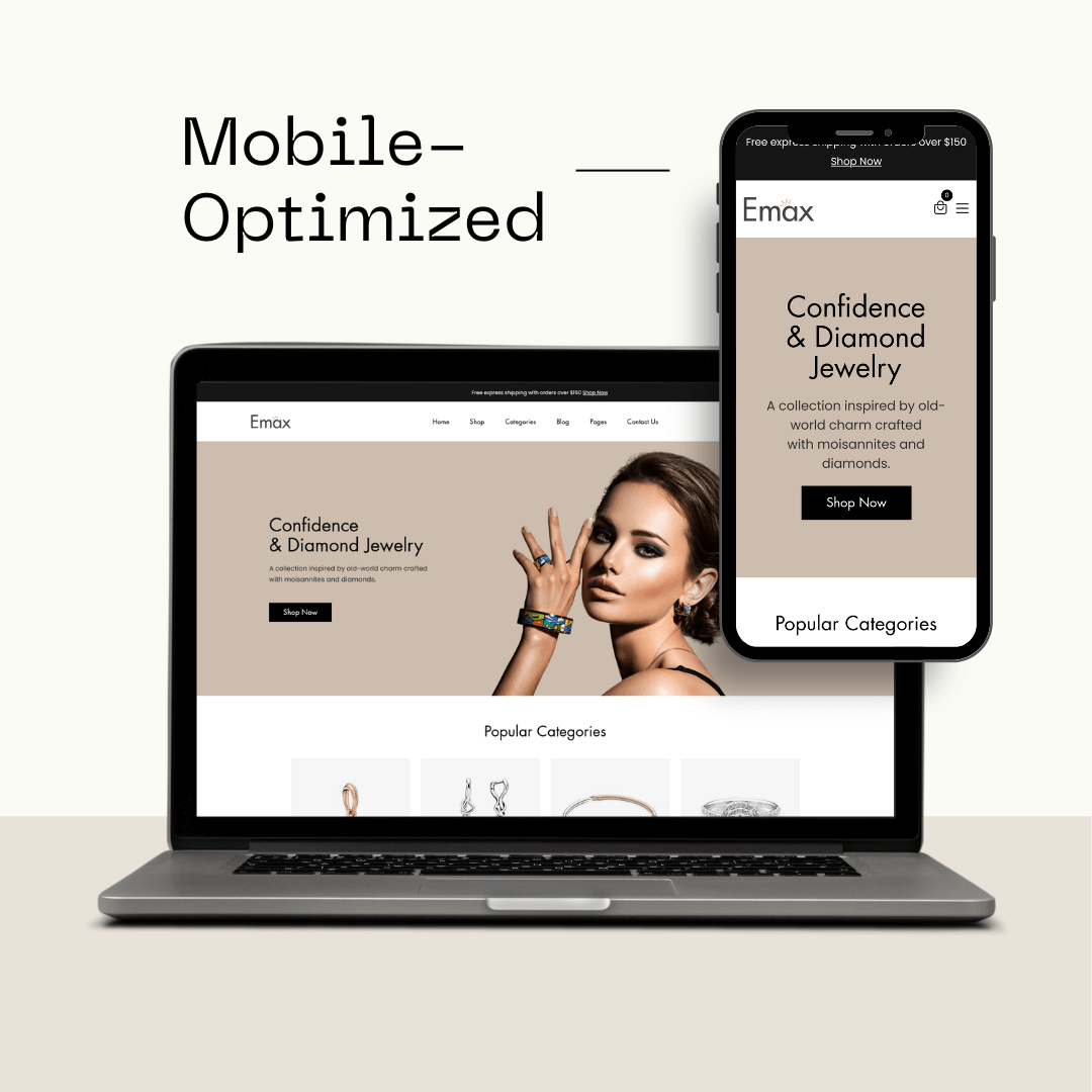 Emax – Minimal Shopify Theme for Jewelry, Accessories & Luxury Boutiques