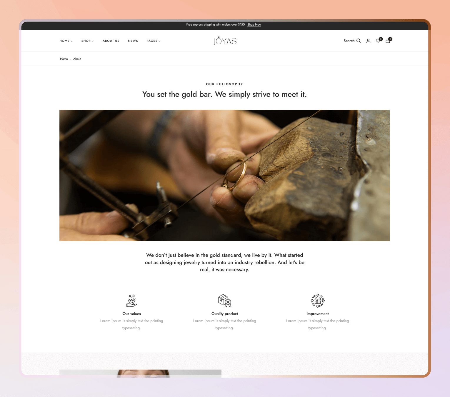 Joyas – Shopify Theme for Modern Jewelry, Accessories & Minimalist Luxury Stores