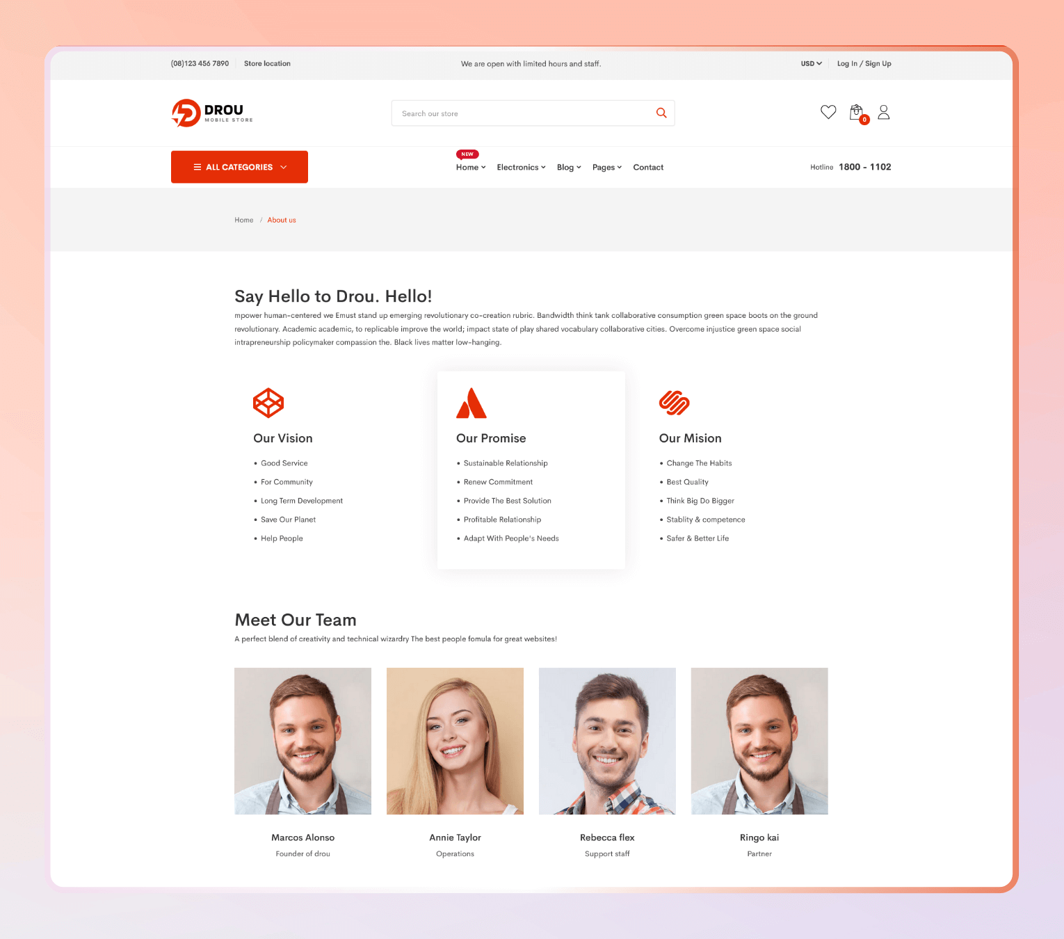 Drou – Minimal Shopify Theme for Electronics, Gadgets & Tech Accessories