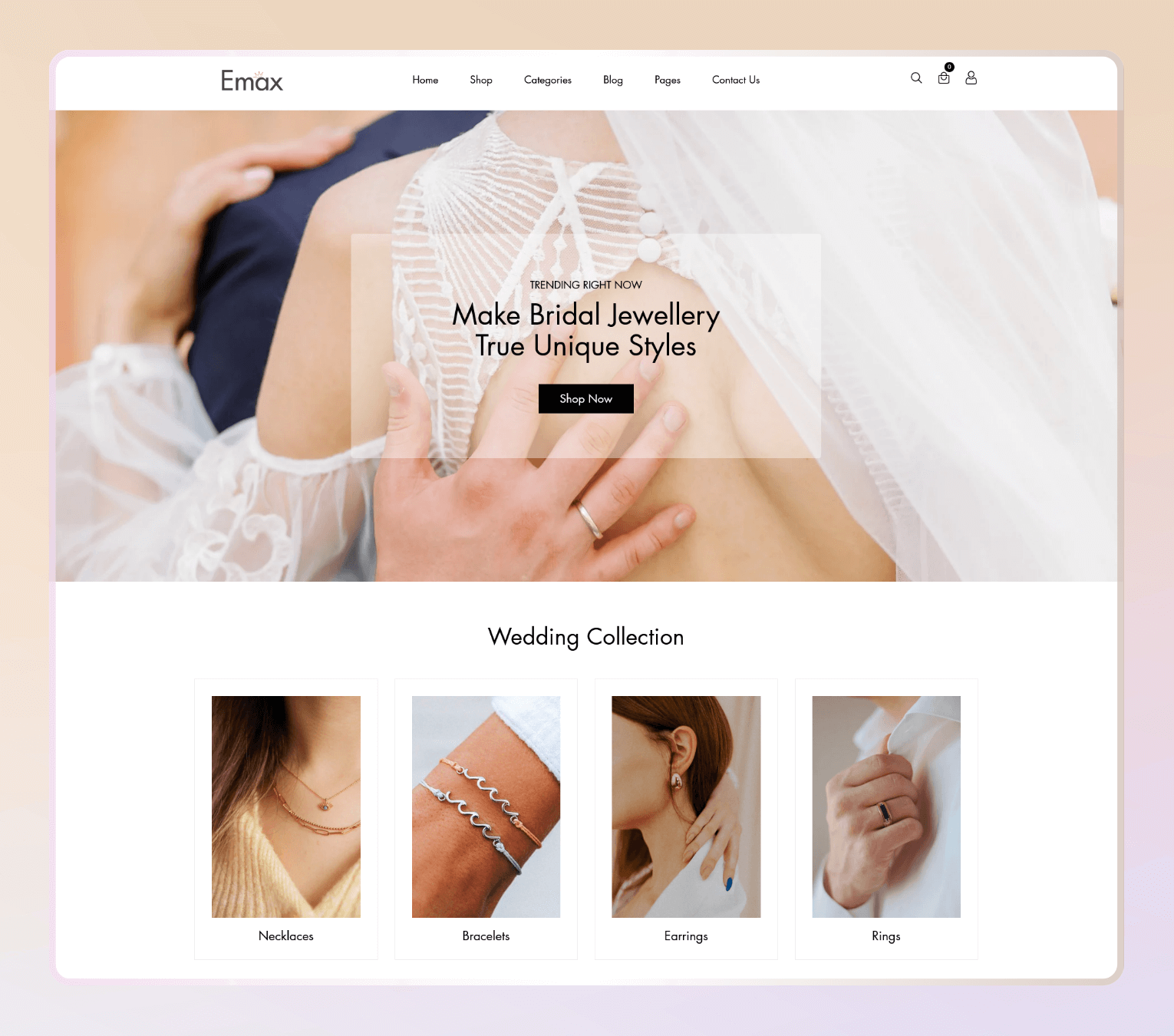 Emax – Minimal Shopify Theme for Jewelry, Accessories & Luxury Boutiques