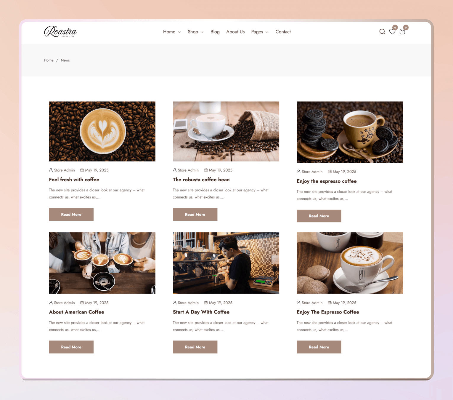 Roastra – Premium Shopify 2.0 Theme for Coffee Shops, Tea Stores & Beverage Brands