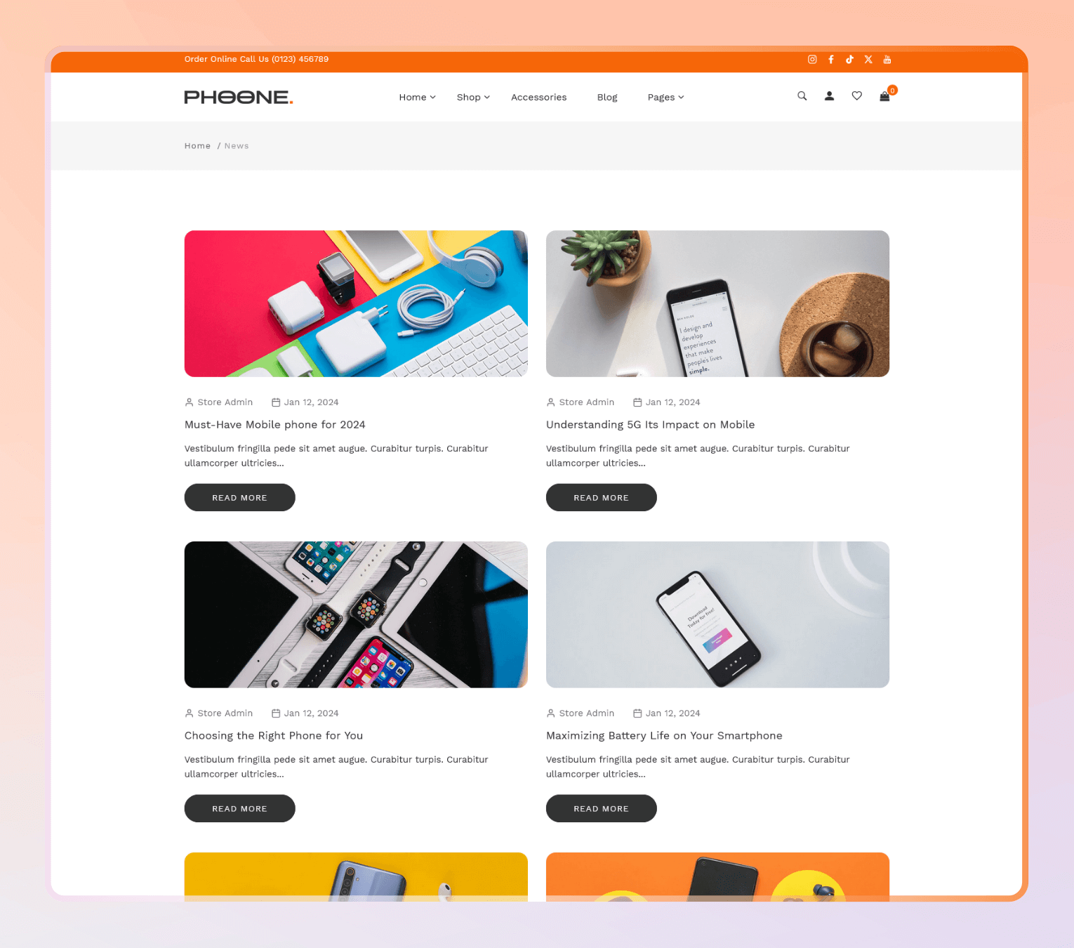 Phoone – Shopify Theme for Mobile Stores, Electronics Retailers & Tech Brands.