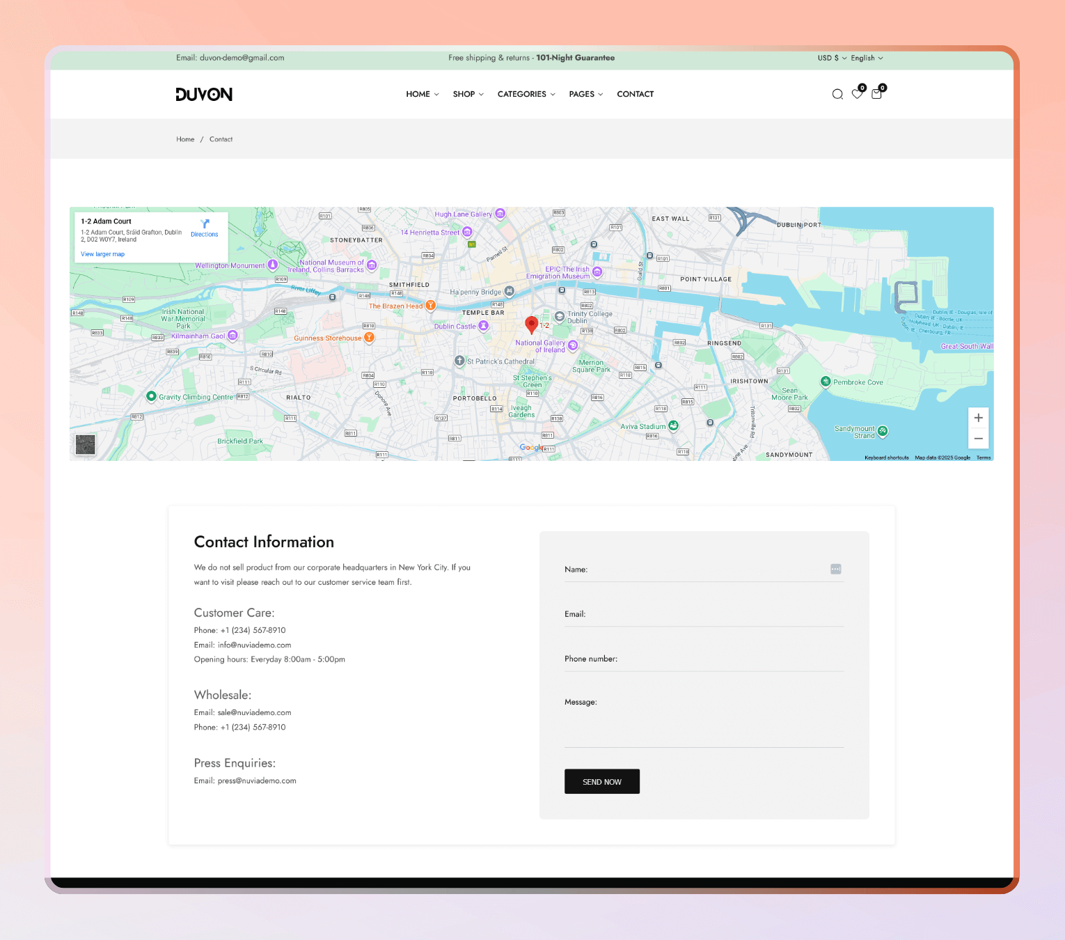 Duvon – Shopify 2.0 Theme for Bedding, Furniture & Modern Home Decor Stores
