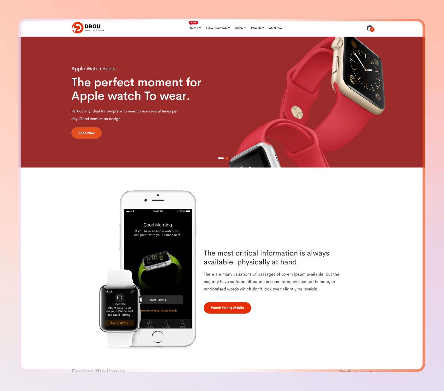Drou – Minimal Shopify Theme for Electronics, Gadgets & Tech Accessories