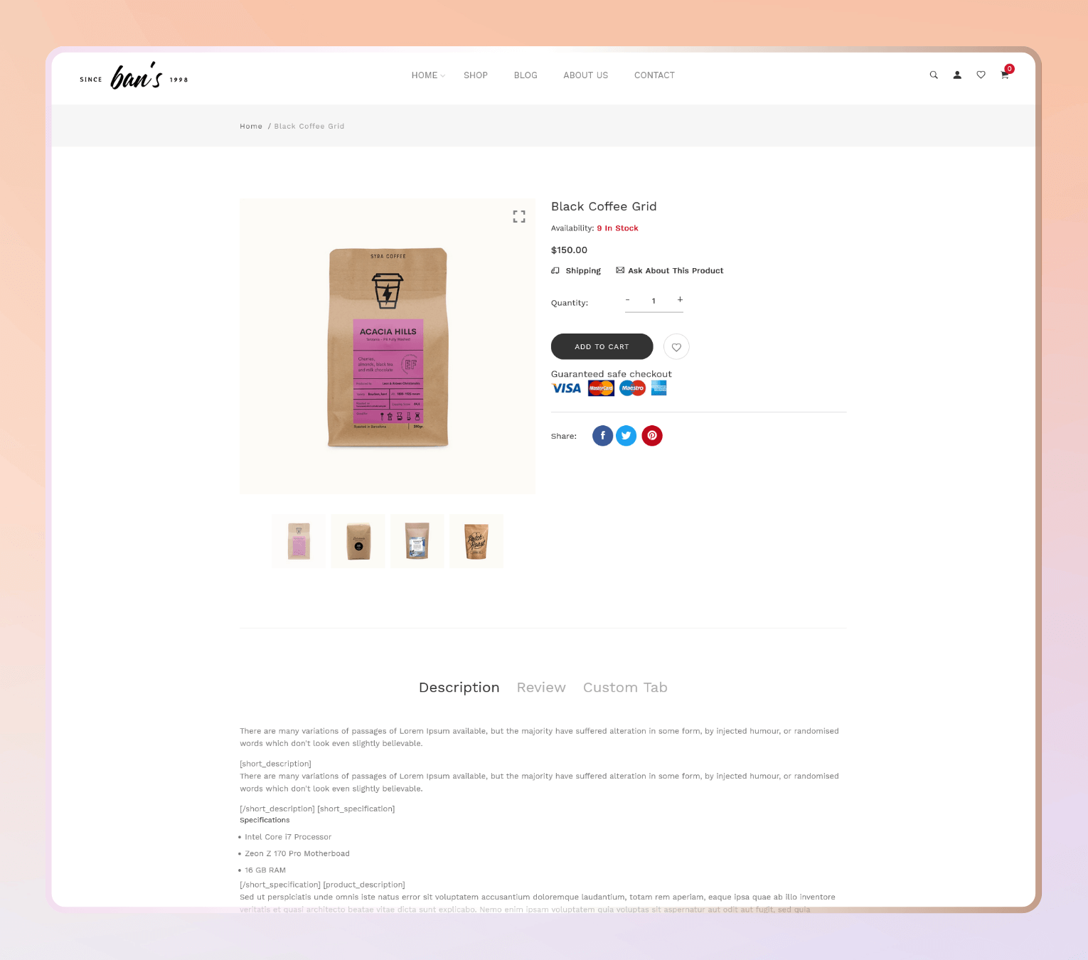 Bans – Shopify Theme for Coffee Brands, Tea Shops & Artisan Beverage Store