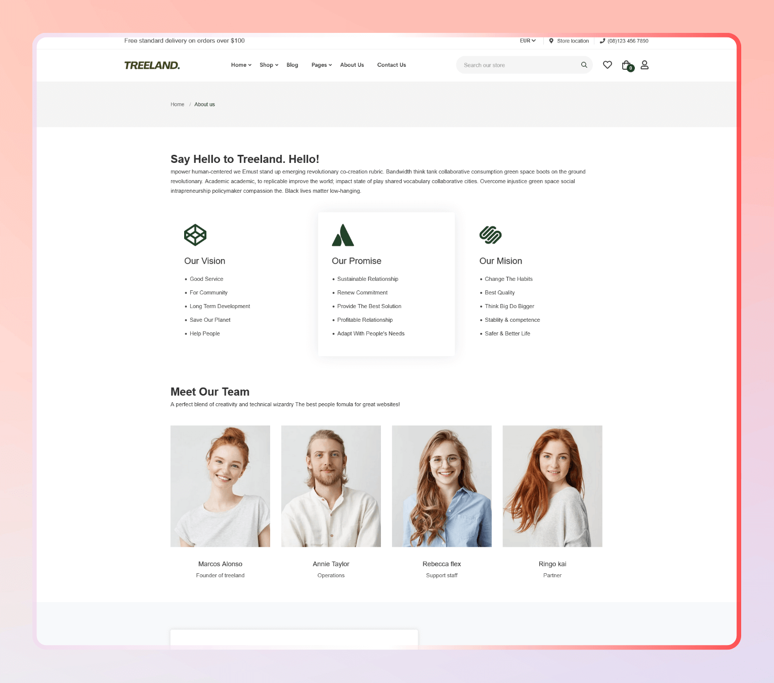 Treeland – Shopify Theme for Plant Nurseries, Garden Shops & Christmas Stores