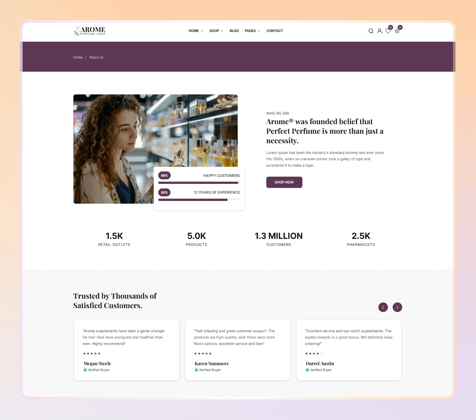 Arome - Modern Perfumes & Fragrance Store Shopify Theme