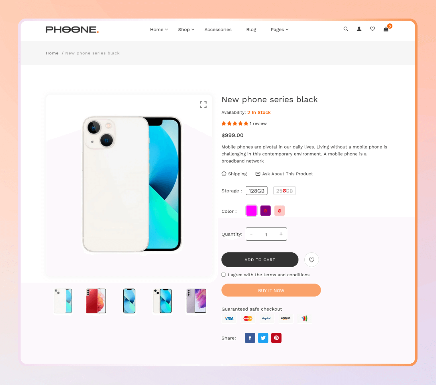 Phoone – Shopify Theme for Mobile Stores, Electronics Retailers & Tech Brands.