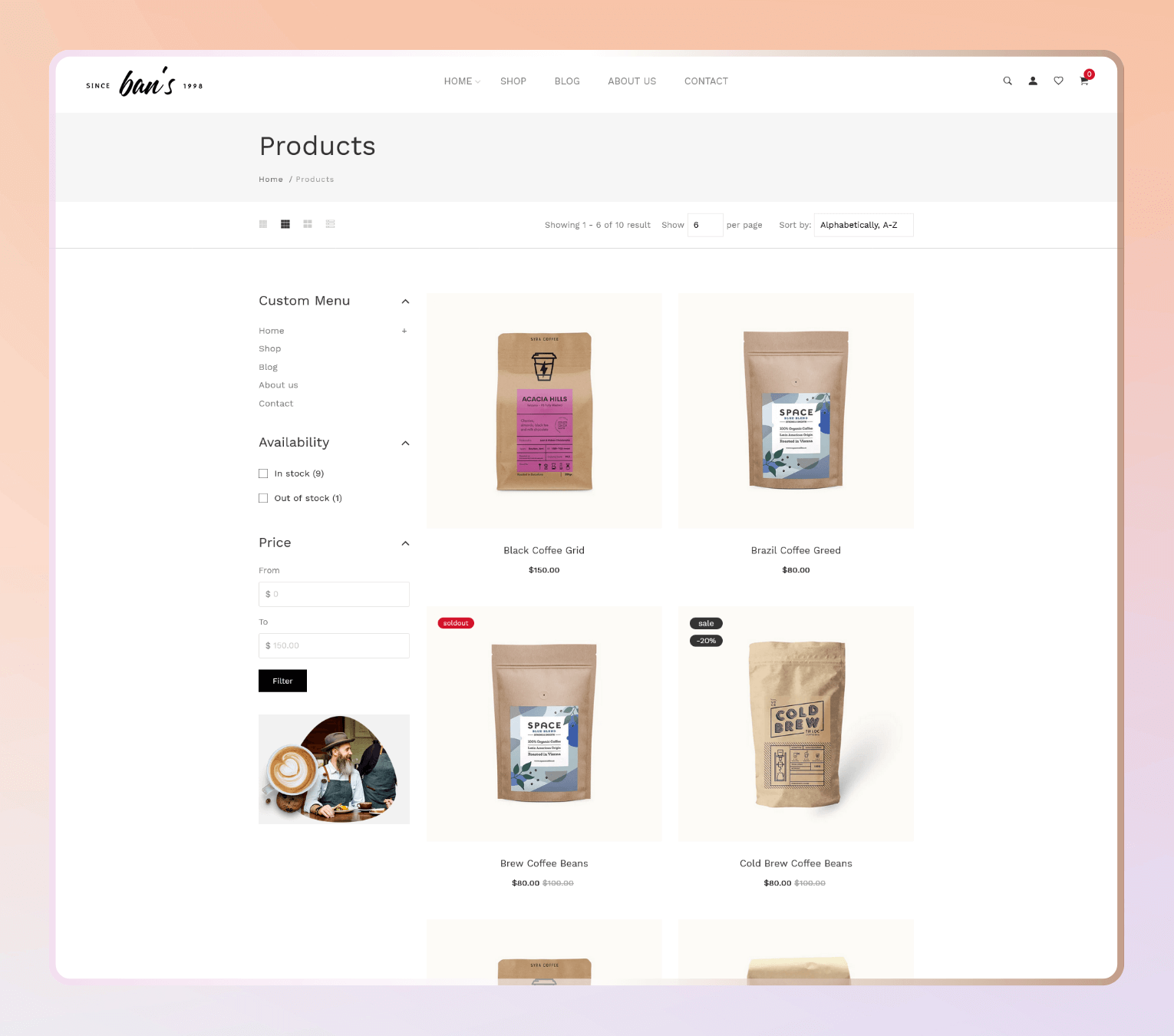 Bans – Shopify Theme for Coffee Brands, Tea Shops & Artisan Beverage Store
