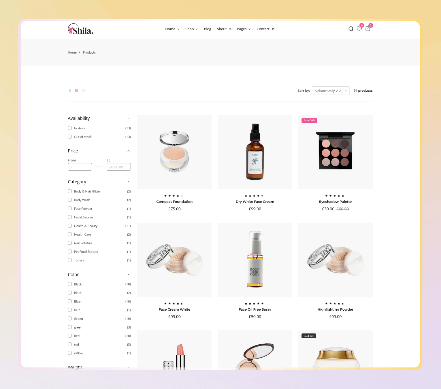 Shila – Premium Shopify 2.0 Theme for Cosmetics, Skincare & Beauty Stores