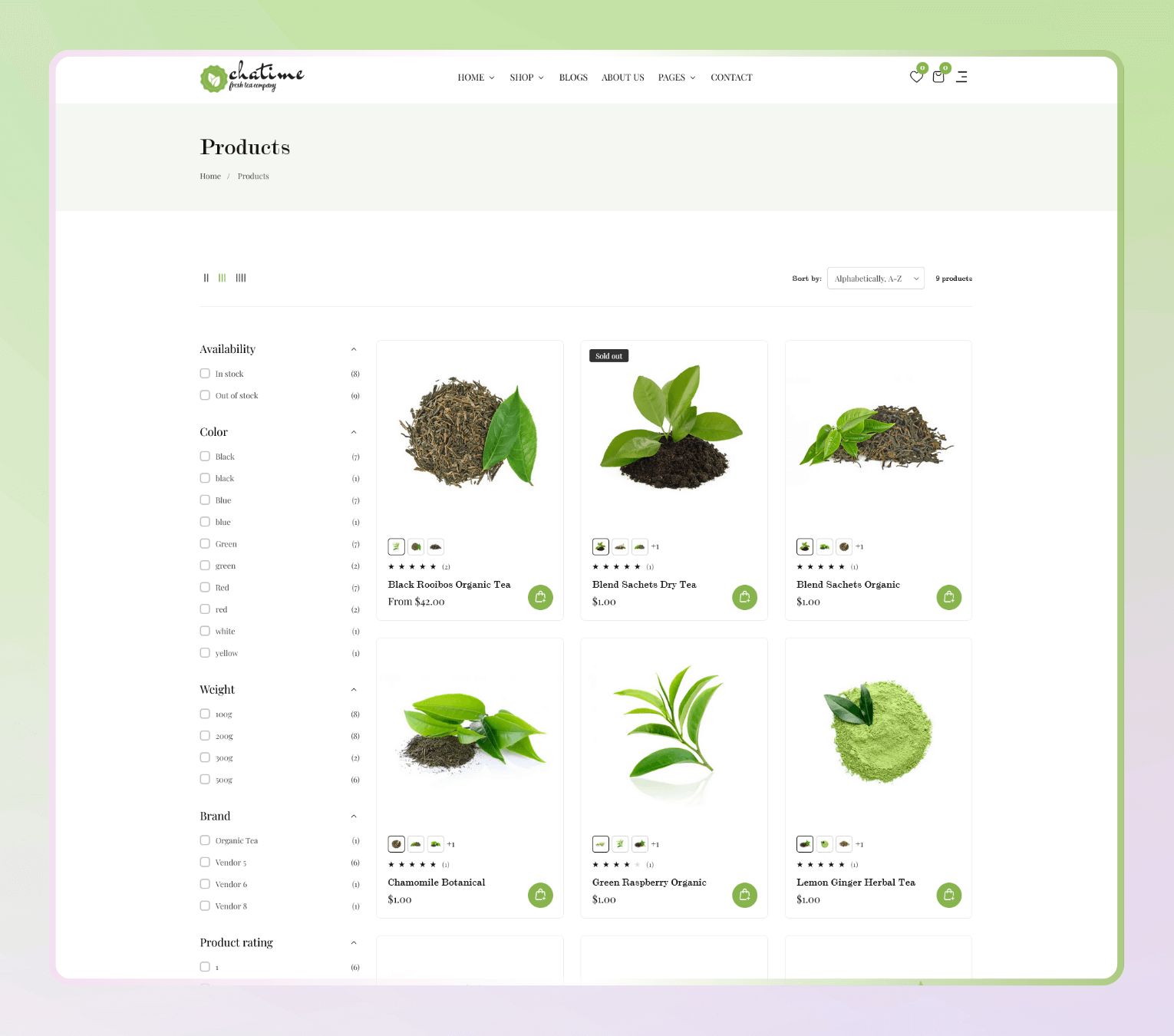 Chatime – Shopify 2.0 Theme for Matcha, Organic Tea & Beverage Stores