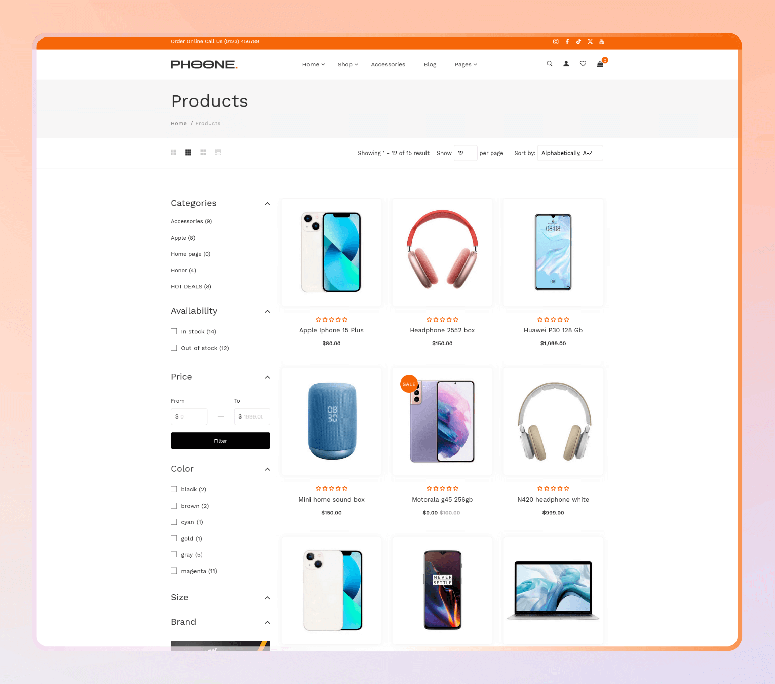 Phoone – Shopify Theme for Mobile Stores, Electronics Retailers & Tech Brands.