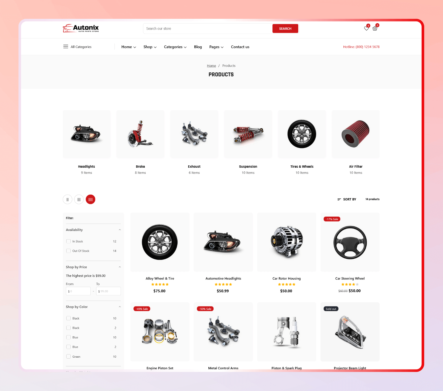 Autonix – Shopify Theme for Auto Parts