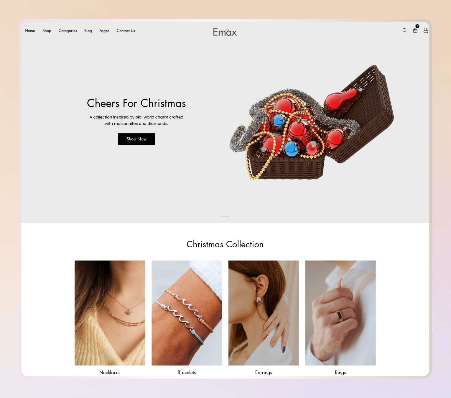 Emax – Minimal Shopify Theme for Jewelry, Accessories & Luxury Boutiques