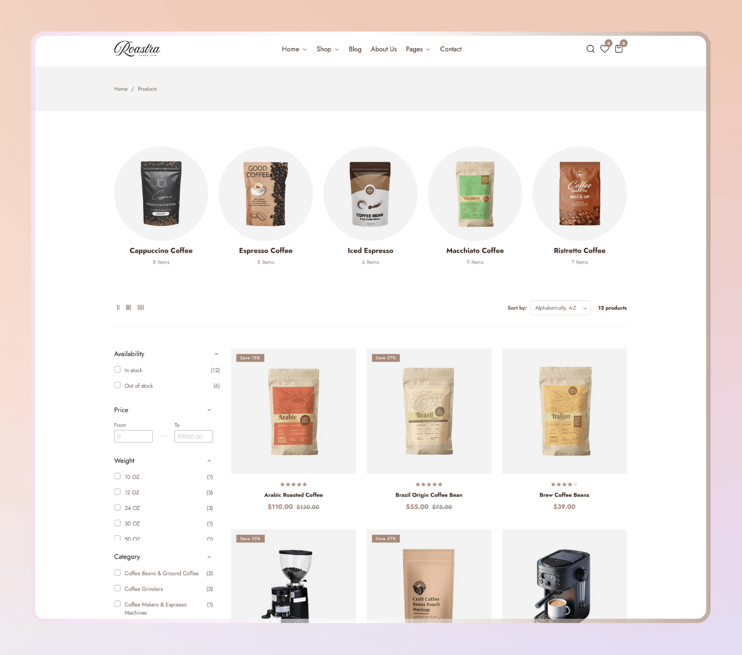 Roastra – Premium Shopify 2.0 Theme for Coffee Shops, Tea Stores & Beverage Brands