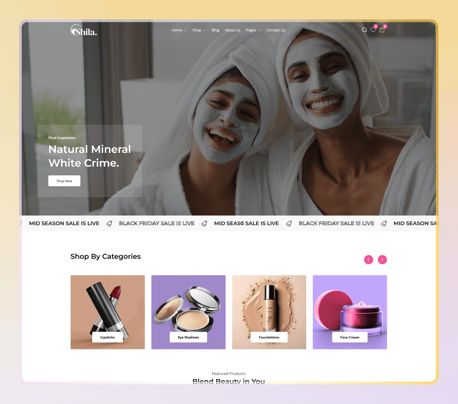Shila – Premium Shopify 2.0 Theme for Cosmetics, Skincare & Beauty Stores