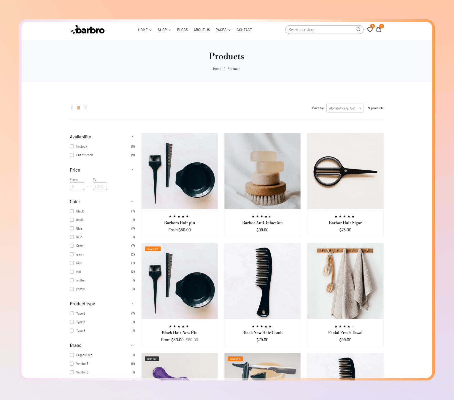 Barbro – Shopify Theme for Barbershops, Hair Salons & Grooming Stores.
