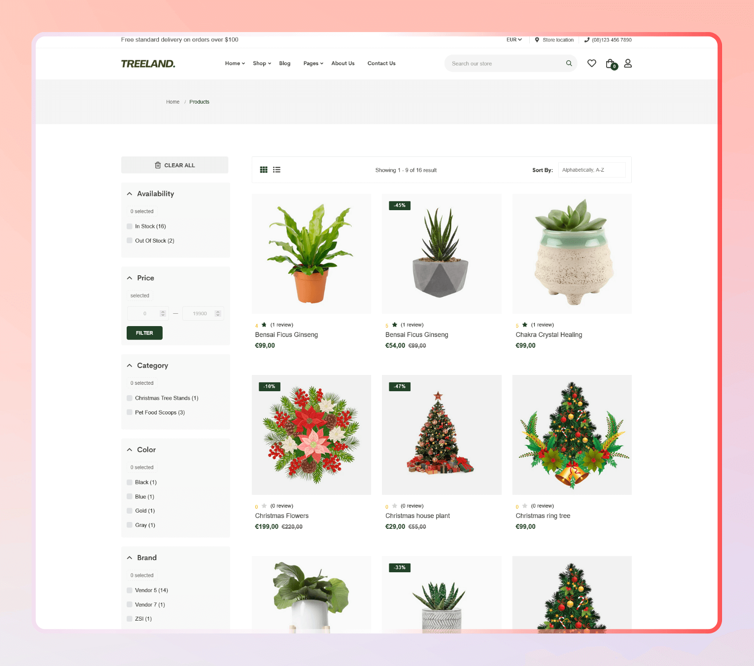 Treeland – Shopify Theme for Plant Nurseries, Garden Shops & Christmas Stores