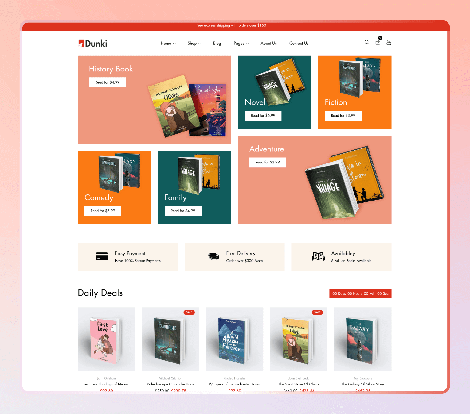 Dunki – Shopify Theme for Bookstores, Magazine Shops & Literary Brands.