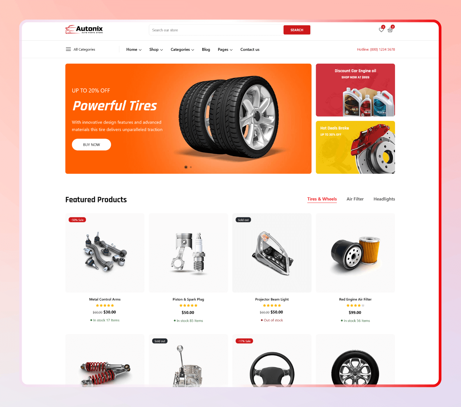 Autonix – Shopify Theme for Auto Parts
