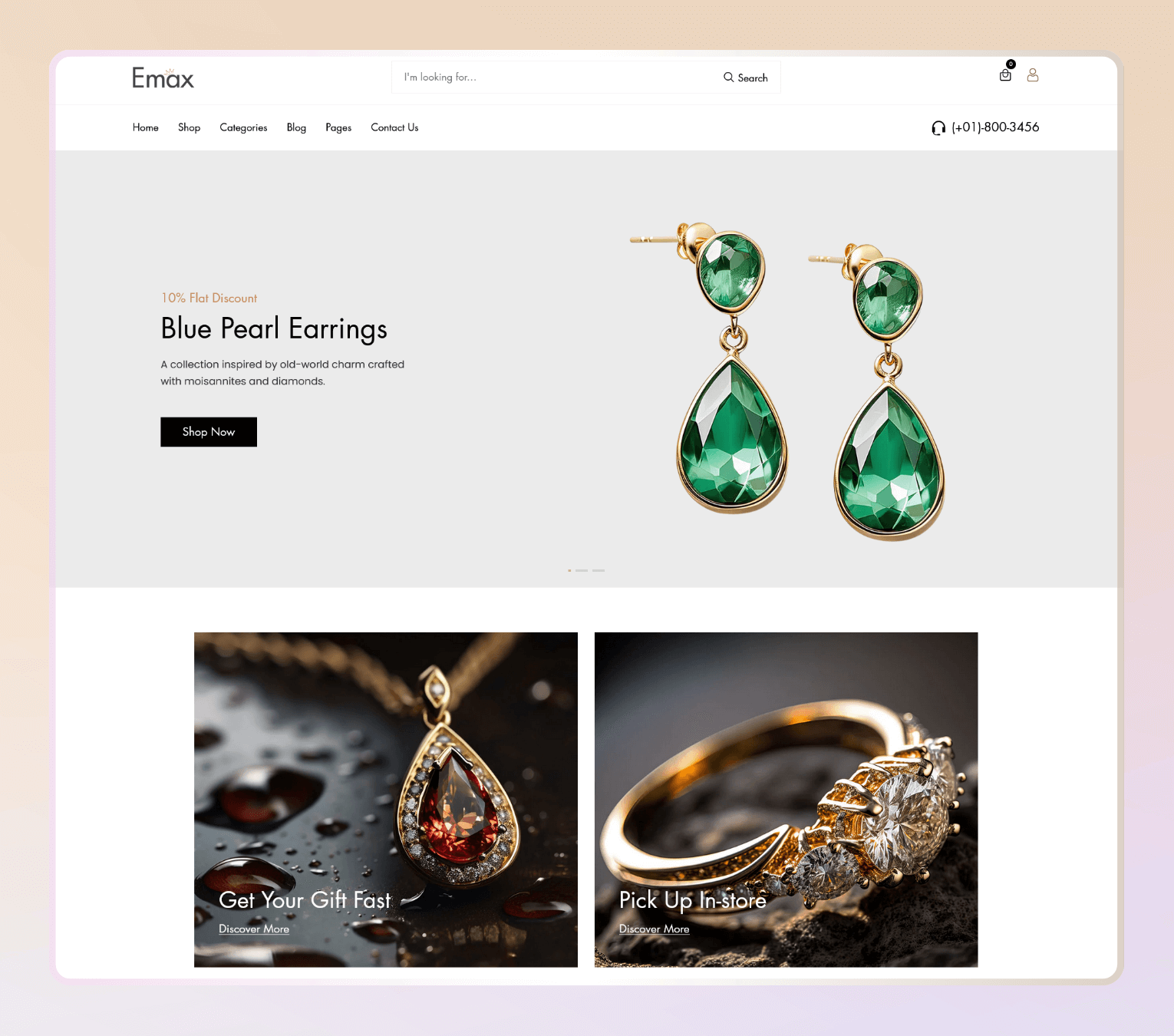 Emax – Minimal Shopify Theme for Jewelry, Accessories & Luxury Boutiques