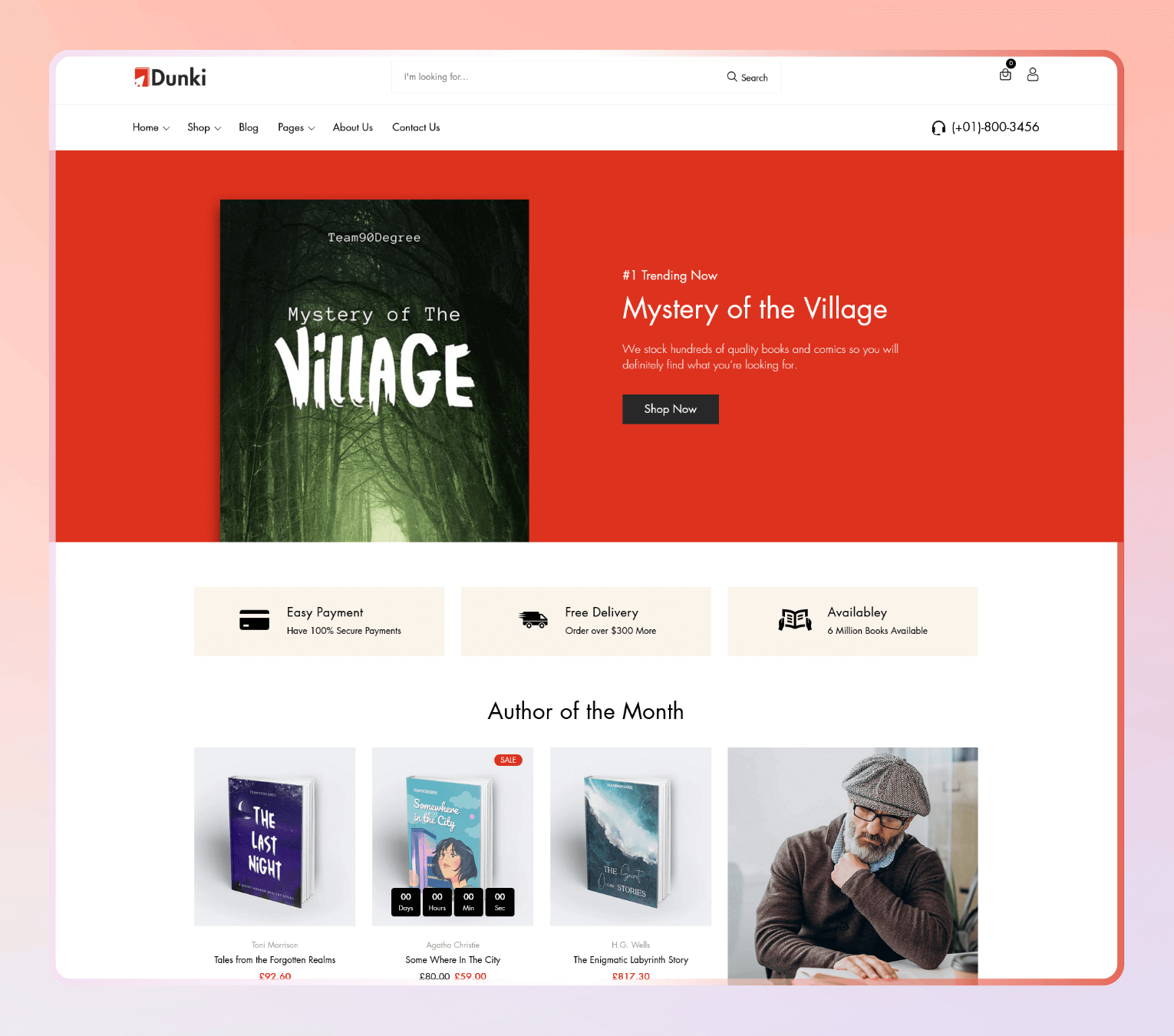 Dunki – Shopify Theme for Bookstores, Magazine Shops & Literary Brands.