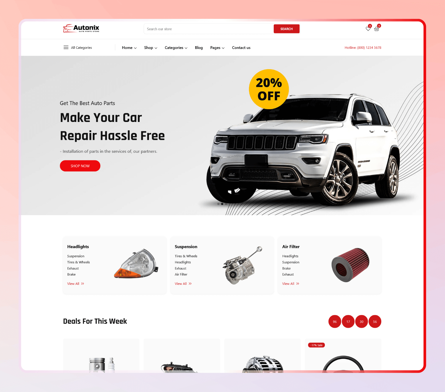 Autonix – Shopify Theme for Auto Parts