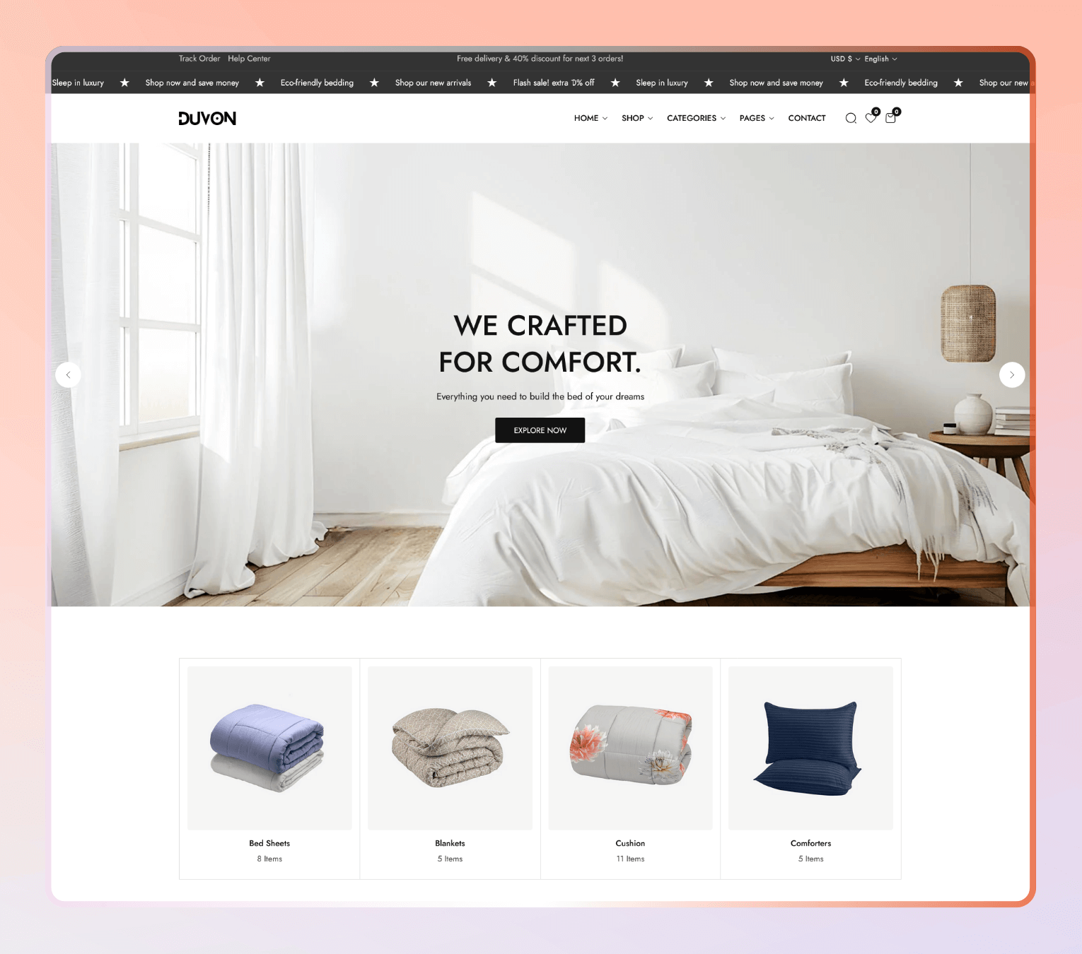 Duvon – Shopify 2.0 Theme for Bedding, Furniture & Modern Home Decor Stores