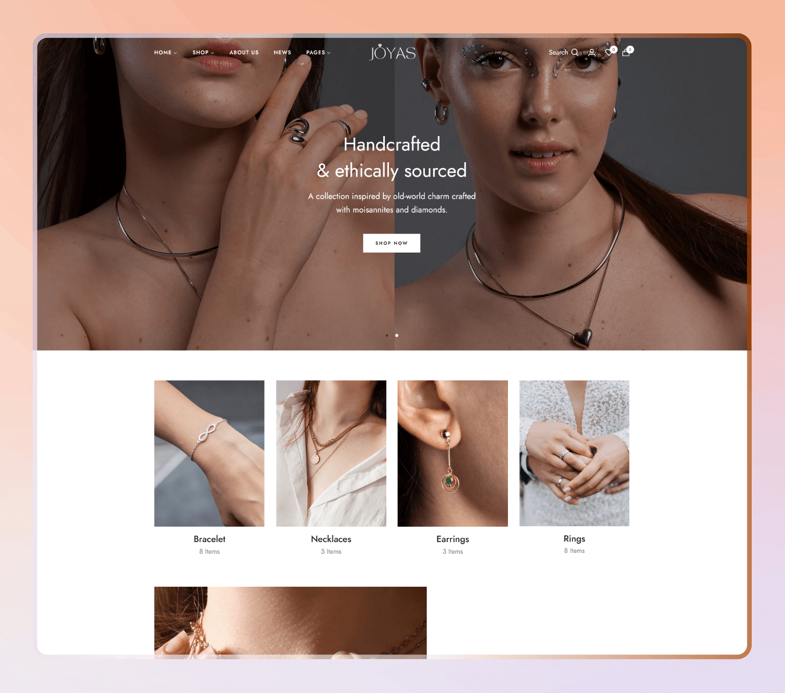 Joyas – Shopify Theme for Modern Jewelry, Accessories & Minimalist Luxury Stores