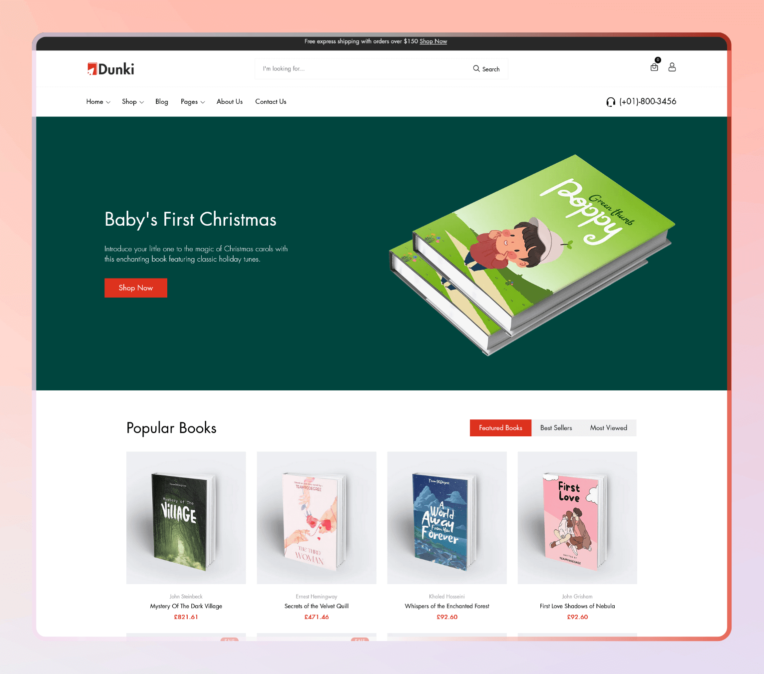 Dunki – Shopify Theme for Bookstores, Magazine Shops & Literary Brands.