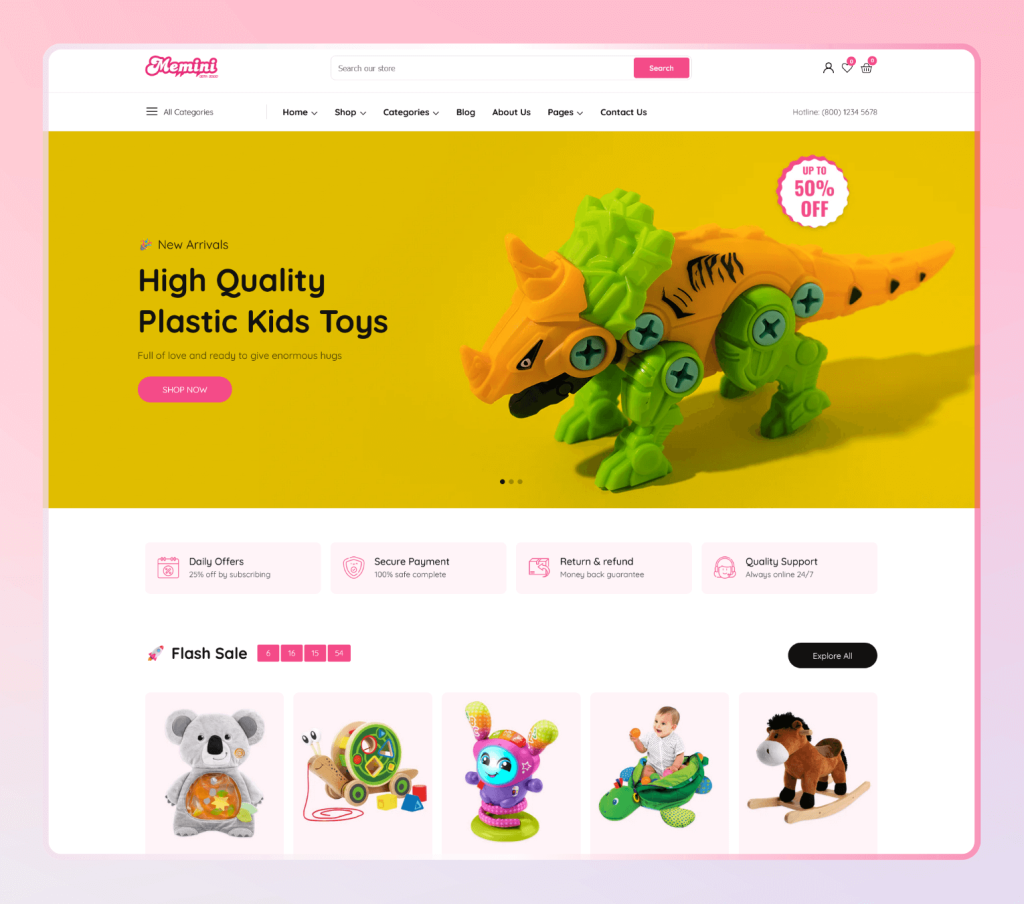 Memini - Modern Kids Fashion & Toy Store Shopify Theme OS 2.0