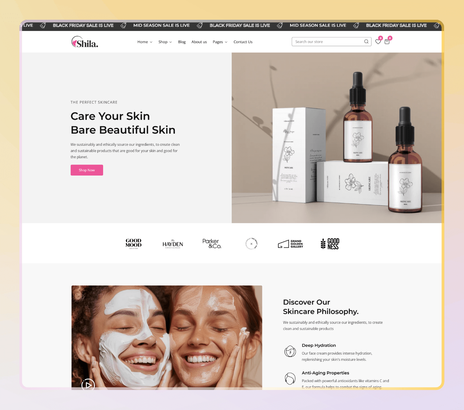 Shila – Premium Shopify 2.0 Theme for Cosmetics, Skincare & Beauty Stores