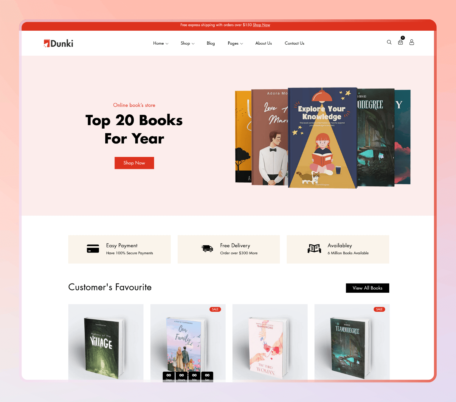 Dunki – Shopify Theme for Bookstores, Magazine Shops & Literary Brands.