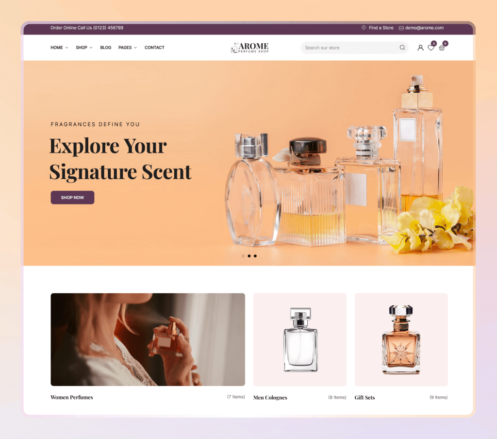 Arome - Perfumes Store Shopify Theme