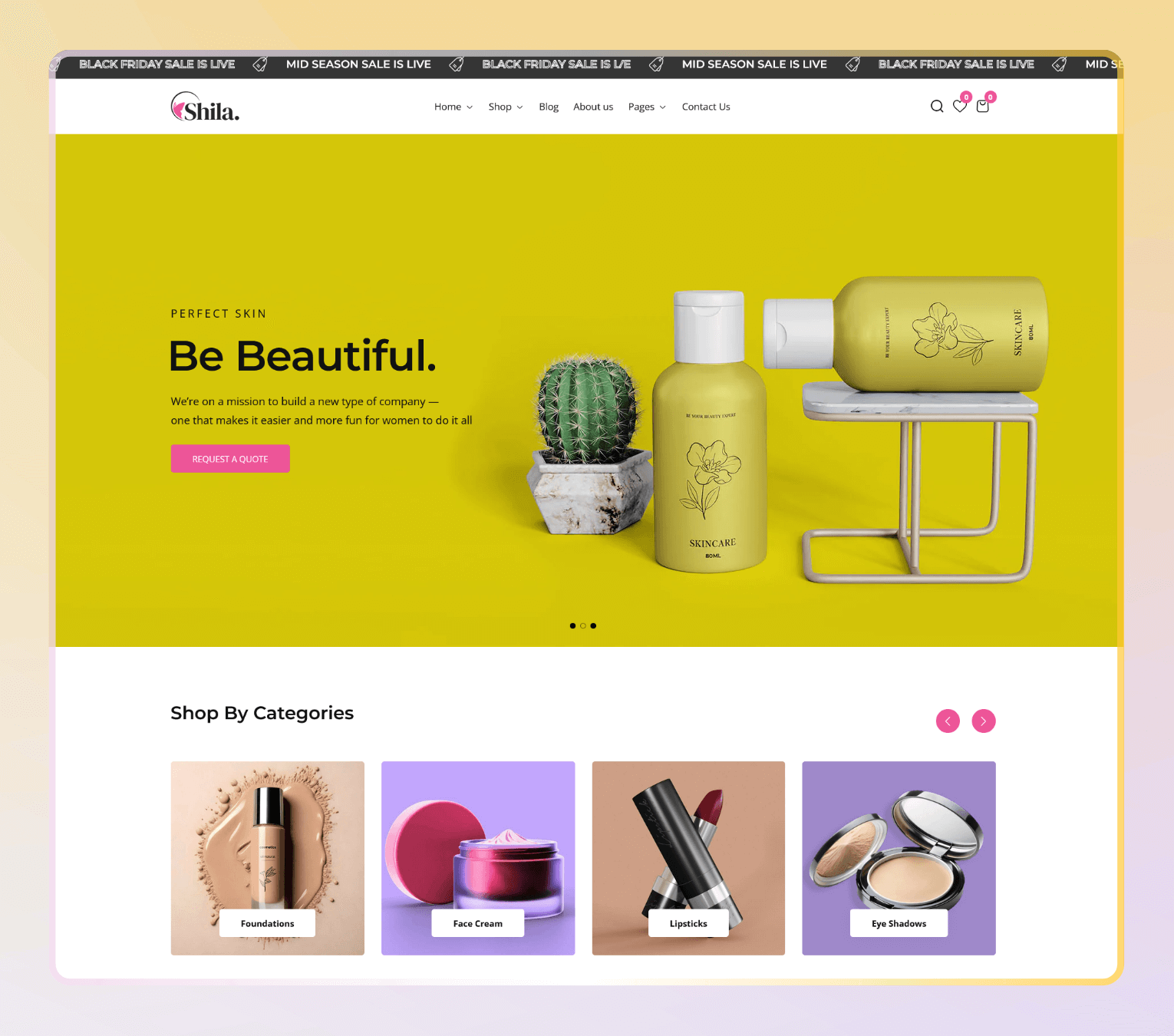 Shila – Premium Shopify 2.0 Theme for Cosmetics, Skincare & Beauty Stores