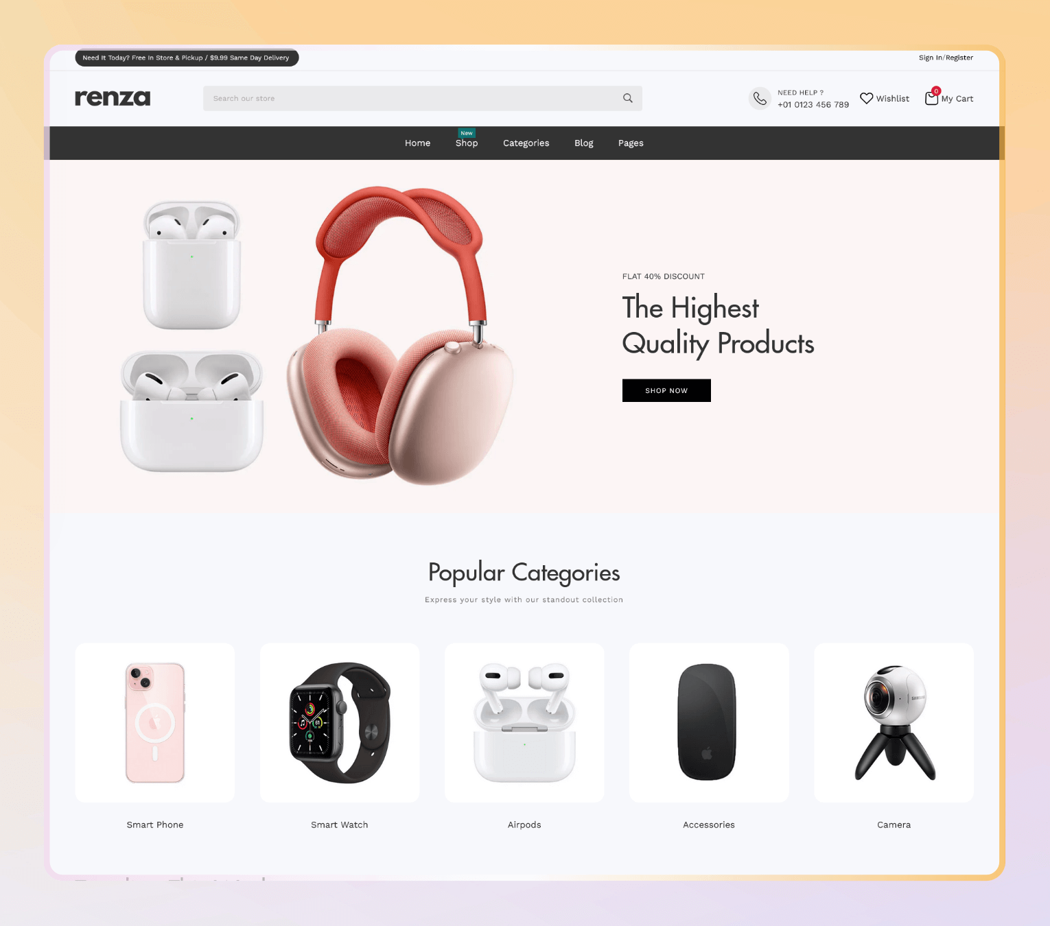 Renza – Minimal Multipurpose Fashion Shopify Theme for Apparel & Lifestyle Brands