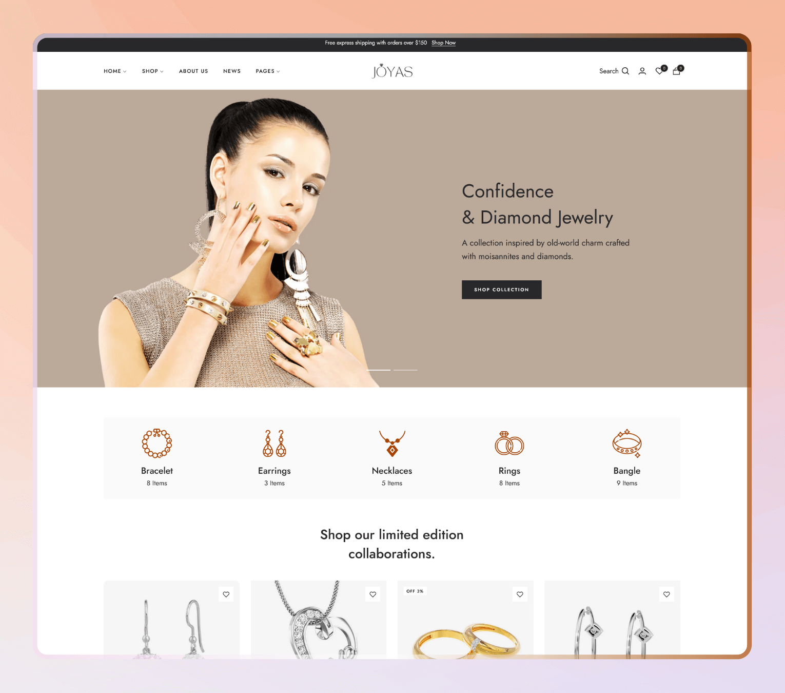 Joyas – Shopify Theme for Modern Jewelry, Accessories & Minimalist Luxury Stores
