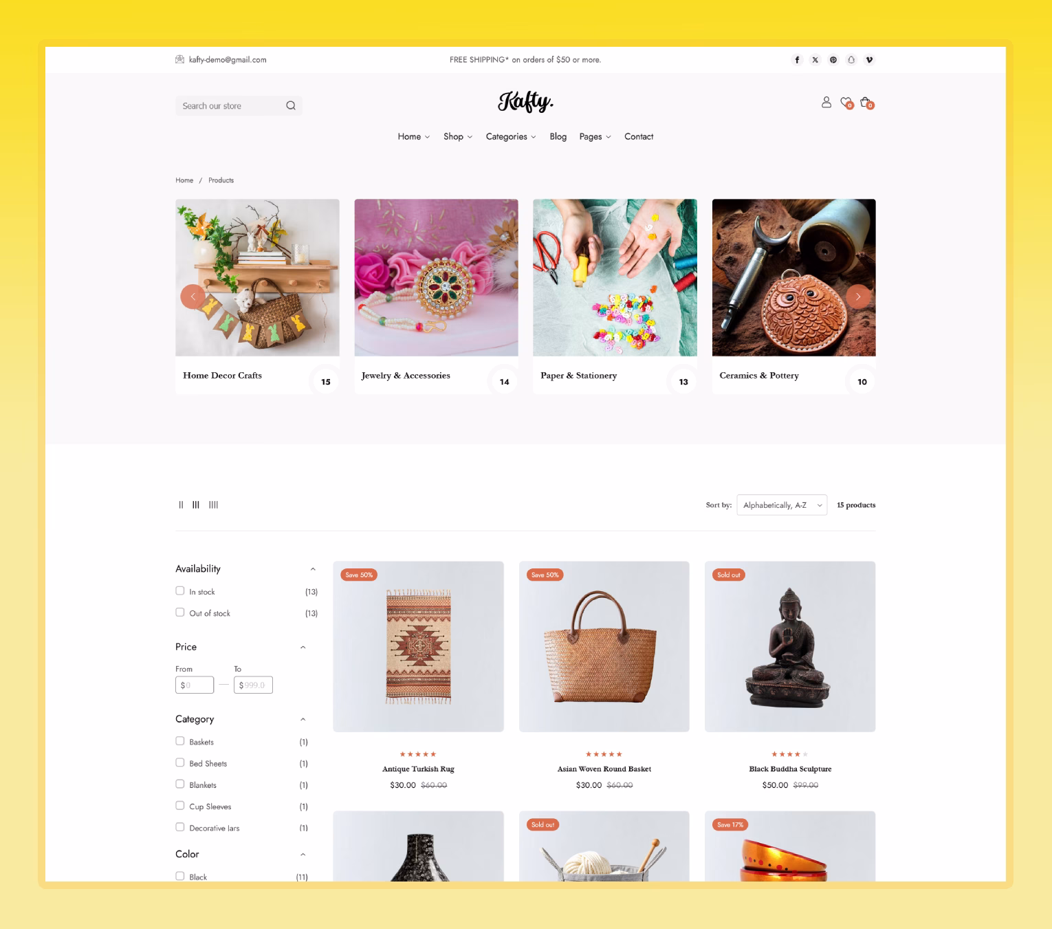 Handmade Shopify Theme
