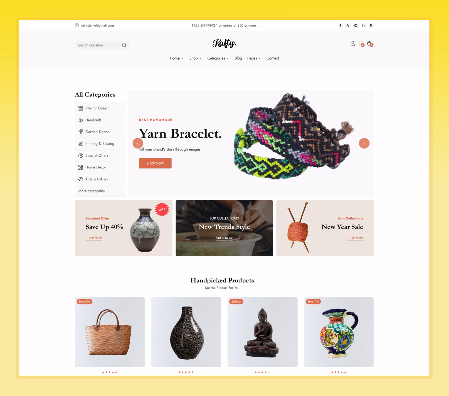 Handmade Shopify Theme
