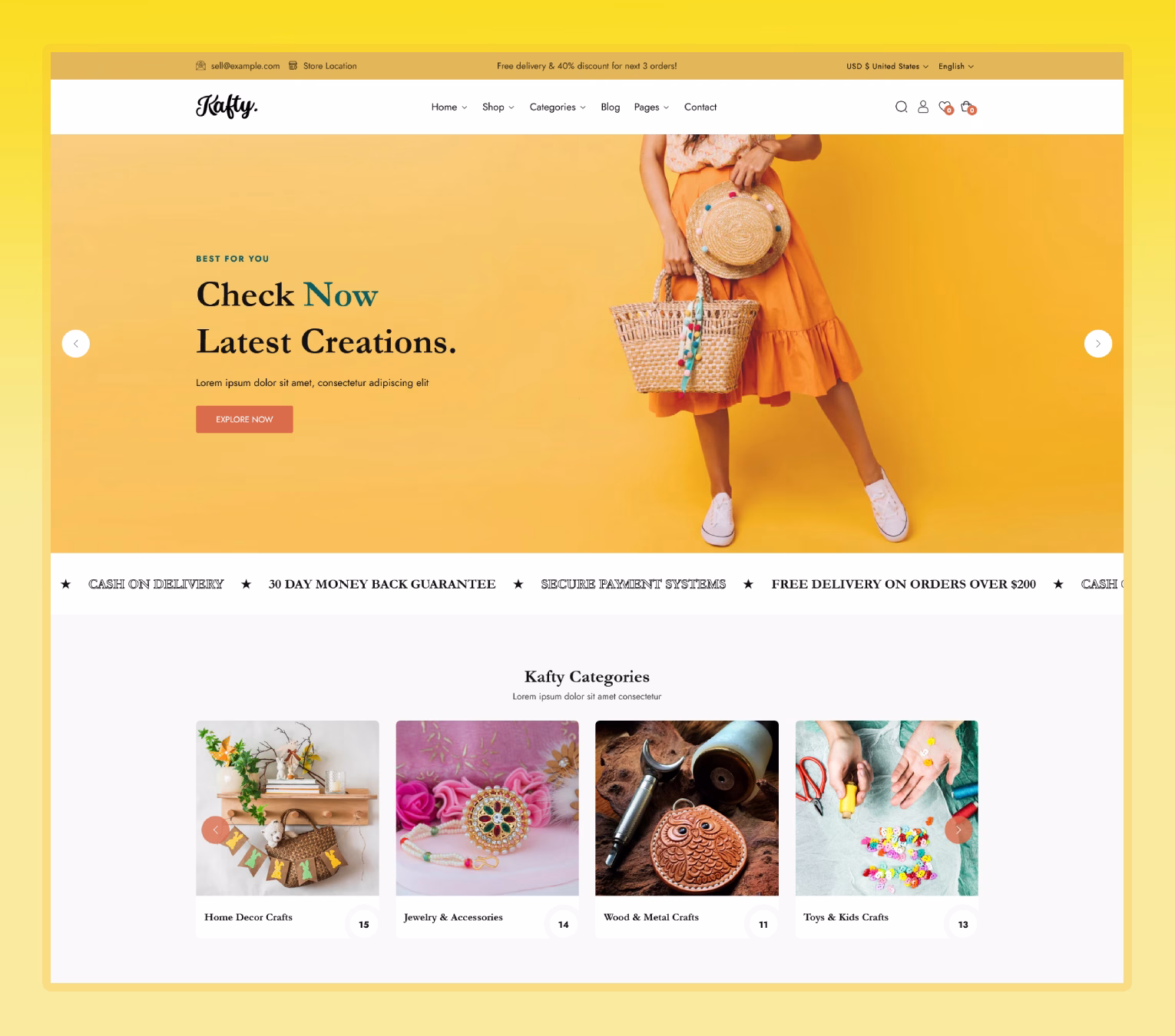 modern Handmade Shopify Theme