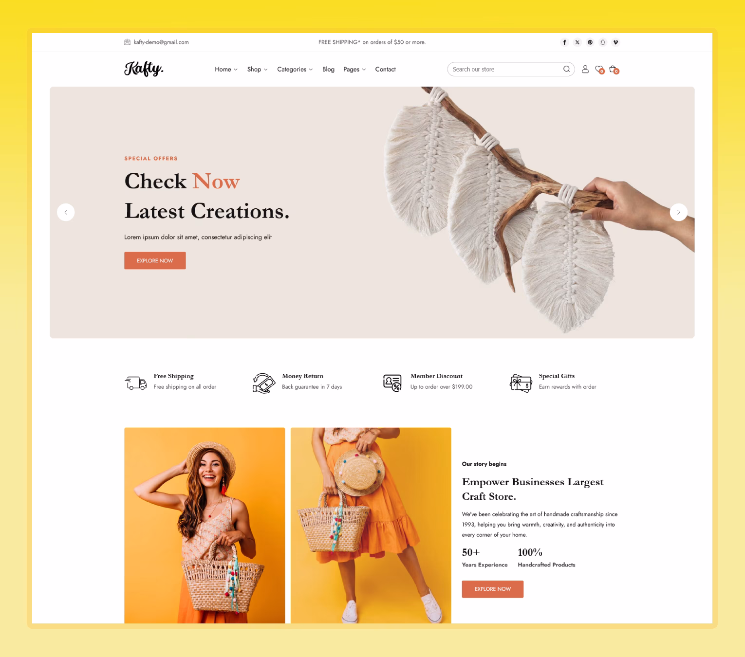 Handmade Shopify Theme